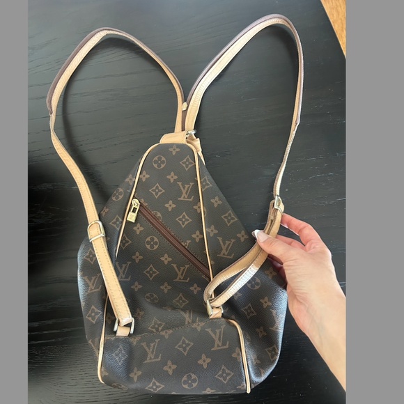 LOUIS VUITTON MONOGRAM CANVAS WOMEN'S BACKPACK/BAG, ZIPPER HANDLE. - Picture 4 of 16